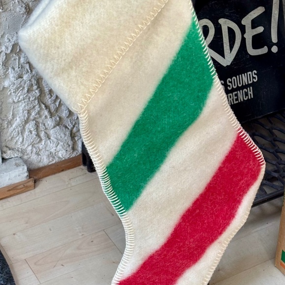HBC STRIPES Signature 100% Wool Iconic Stripes Christmas Stocking - Picture 4 of 8